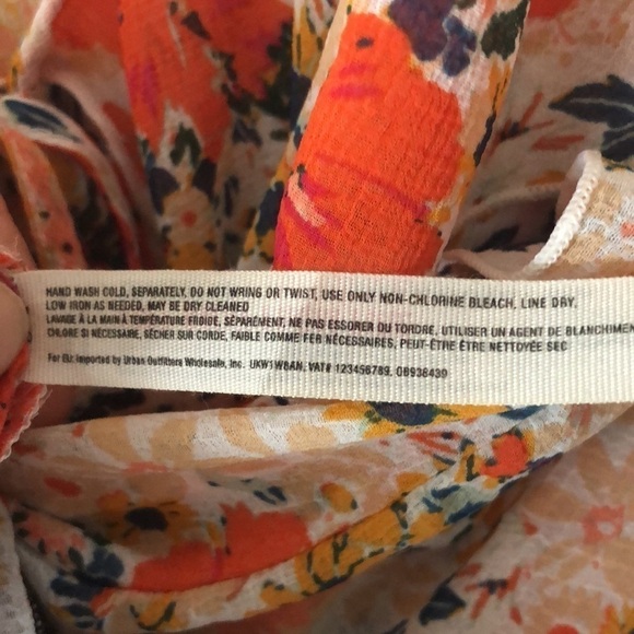 Free People Say It To Me Floral Bodysuit Long Sleeve Small Girly Feminine Boho - Picture 16 of 16